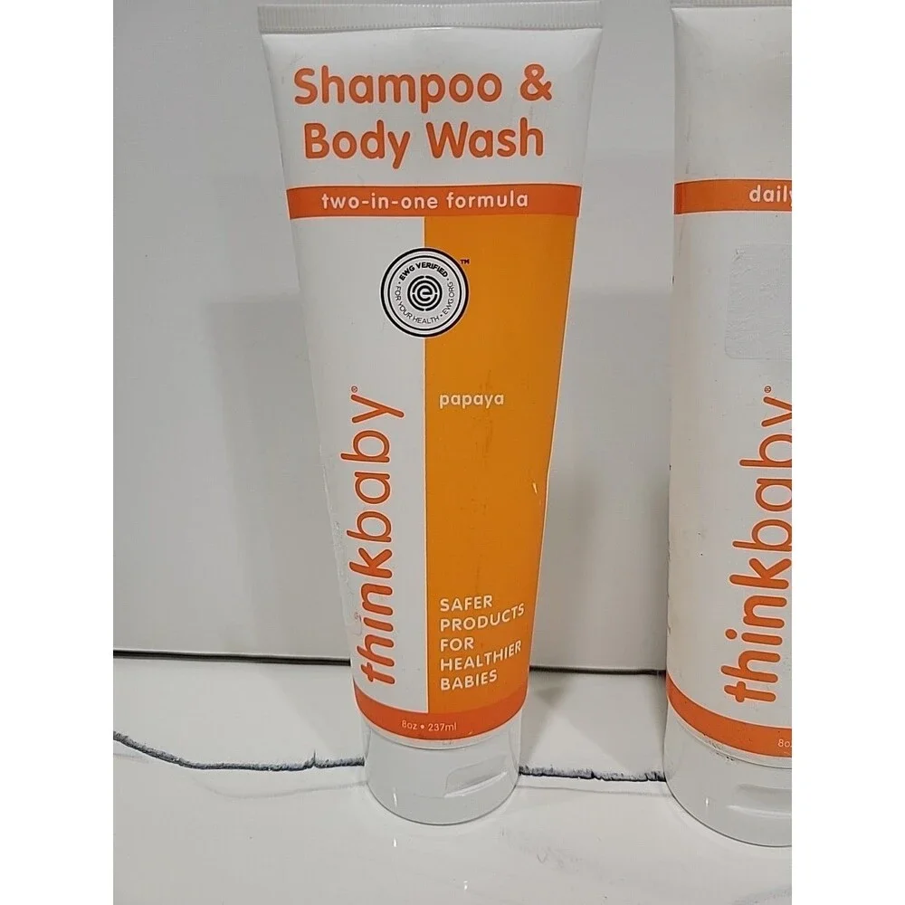 Set of Thinkbaby Baby Shampoo & Body Wash for Sensitive Skin & Body Lotion
